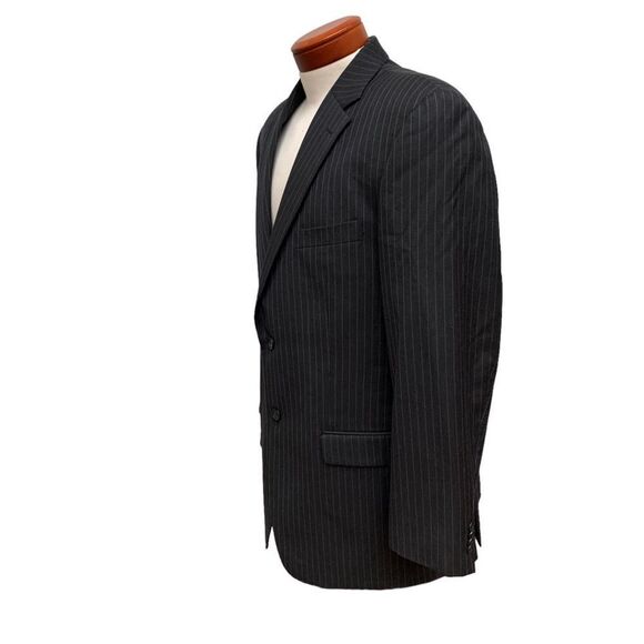 Tommy 100% Wool Pinstriped Two Button Blazer Suit Sport Coat Men’s size L 42 - Picture 3 of 15